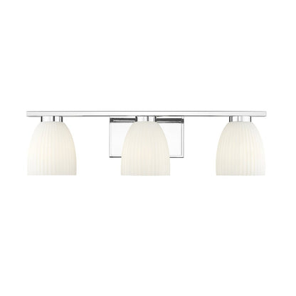 Z-Lite Naya 3 Light Vanity in Chrome color, Steel frame