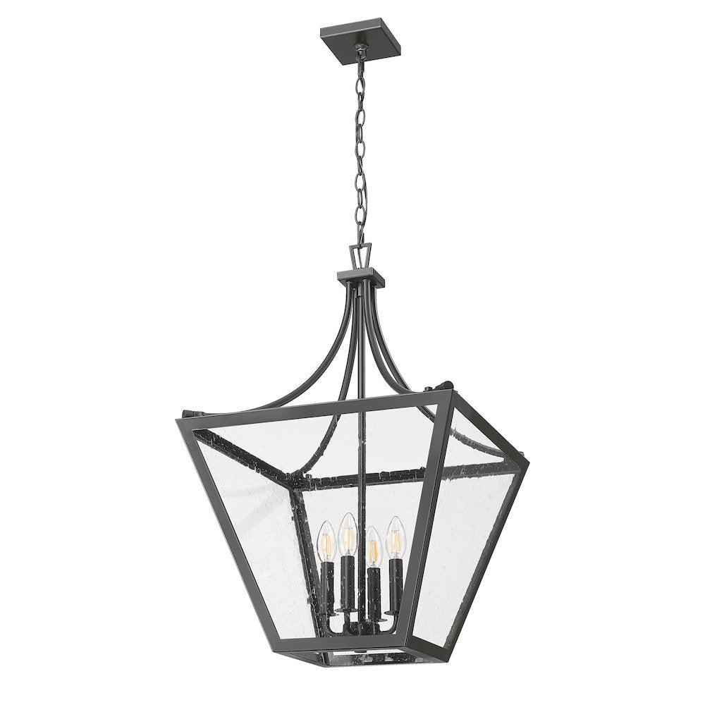 Z-Lite 4 Light Chandelier, Iron Ore