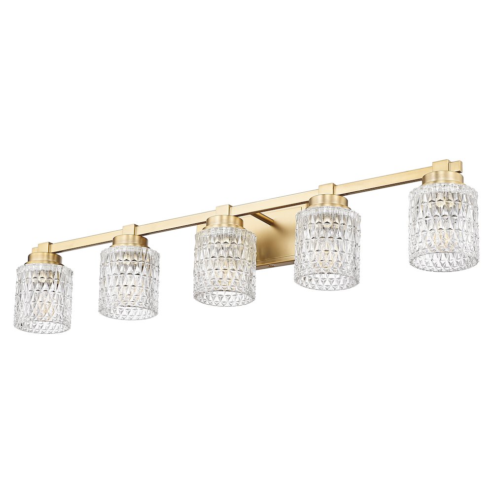 Z-Lite 5 Light Vanity, Modern Gold