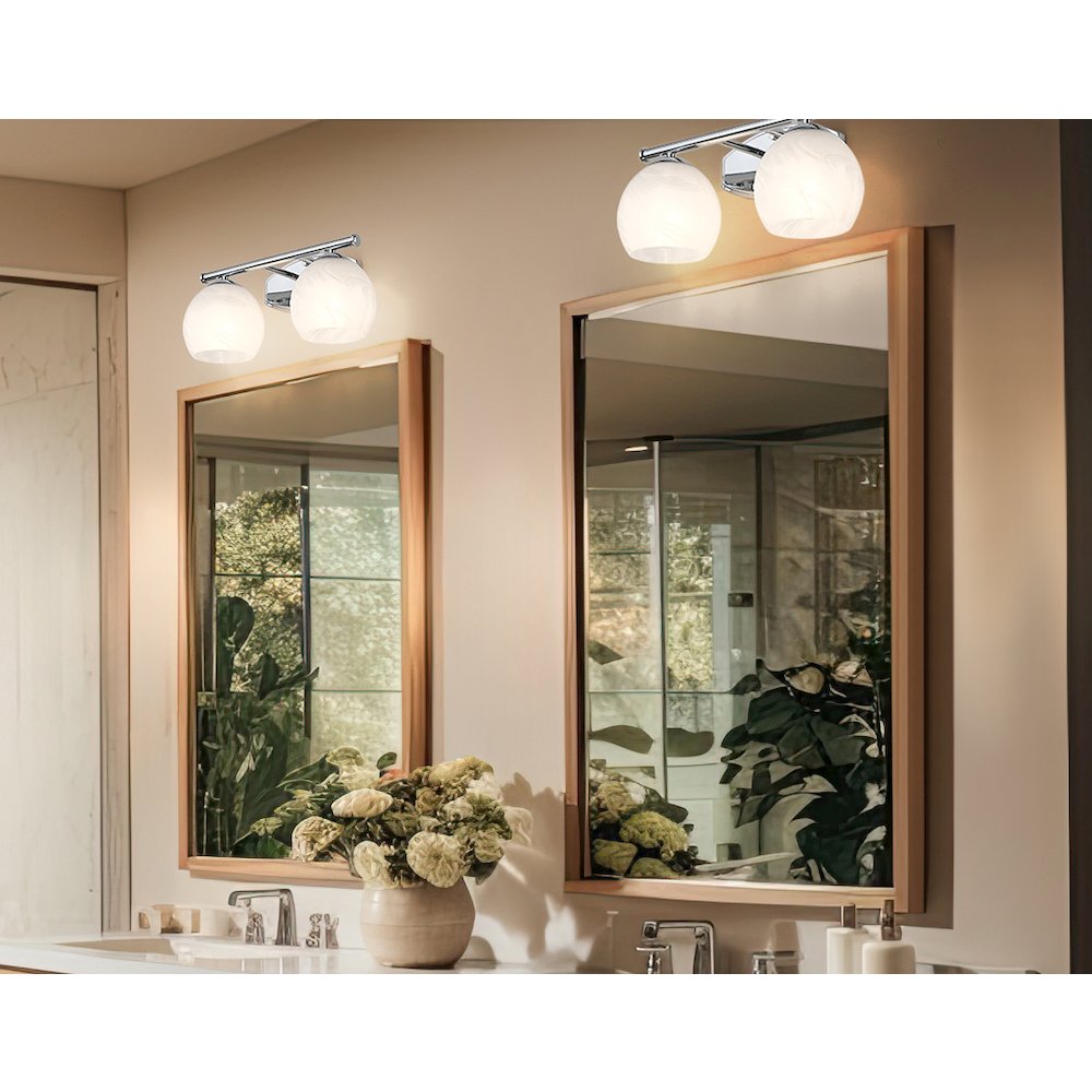 Z-Lite 2 Light Vanity, Chrome