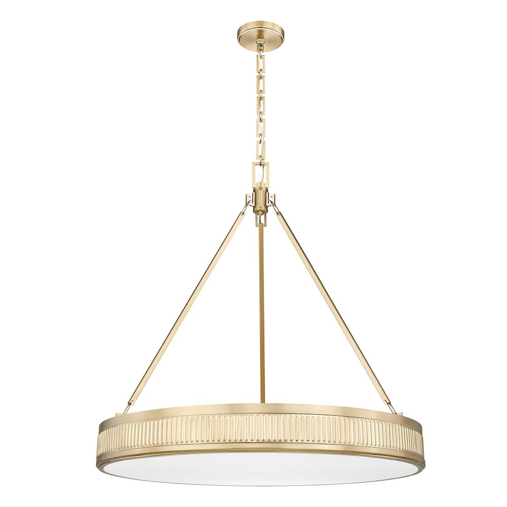 Z-Lite 3 Light Pendant, Modern Gold