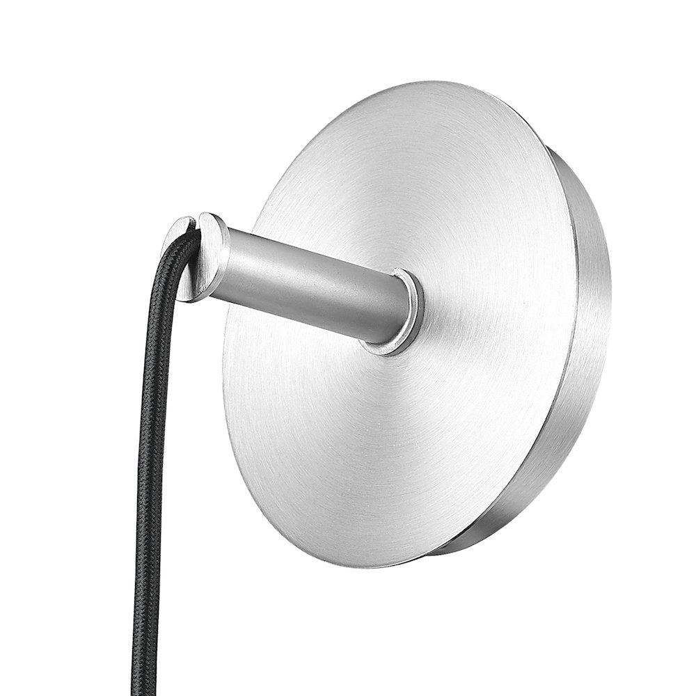 Z-Lite Aimie 1 Light Wall Sconce, Brushed Nickel