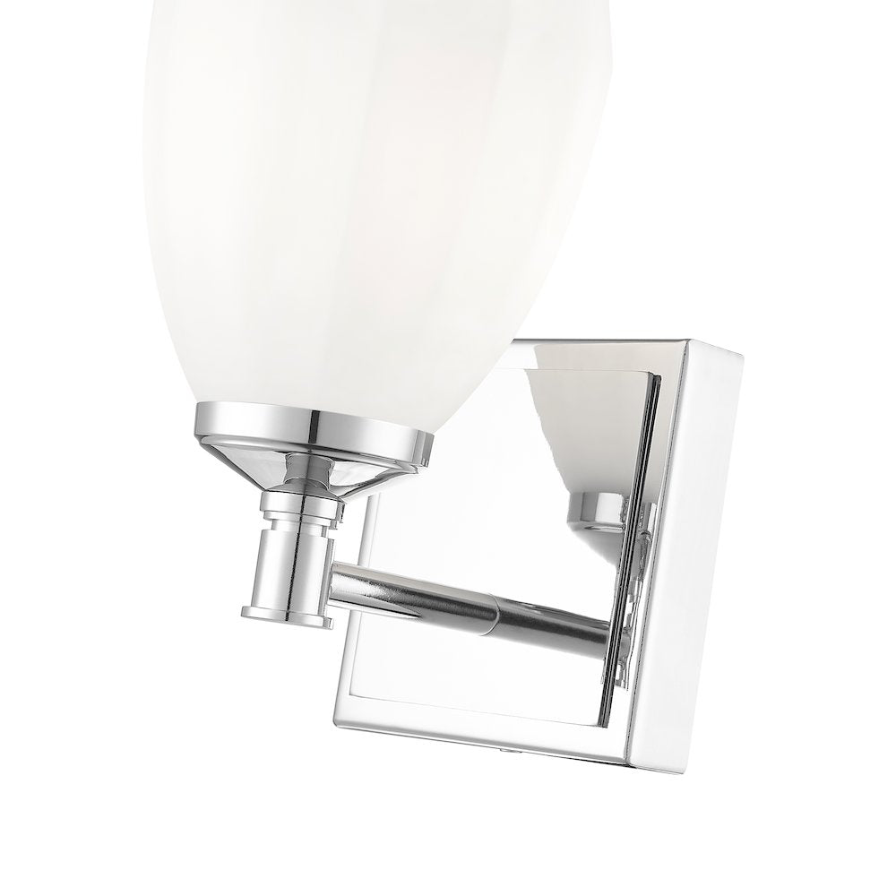 Z-Lite Oren 1 Light Vanity in Chrome  color, Steel frame