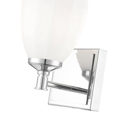 Z-Lite Oren 1 Light Vanity in Chrome  color, Steel frame