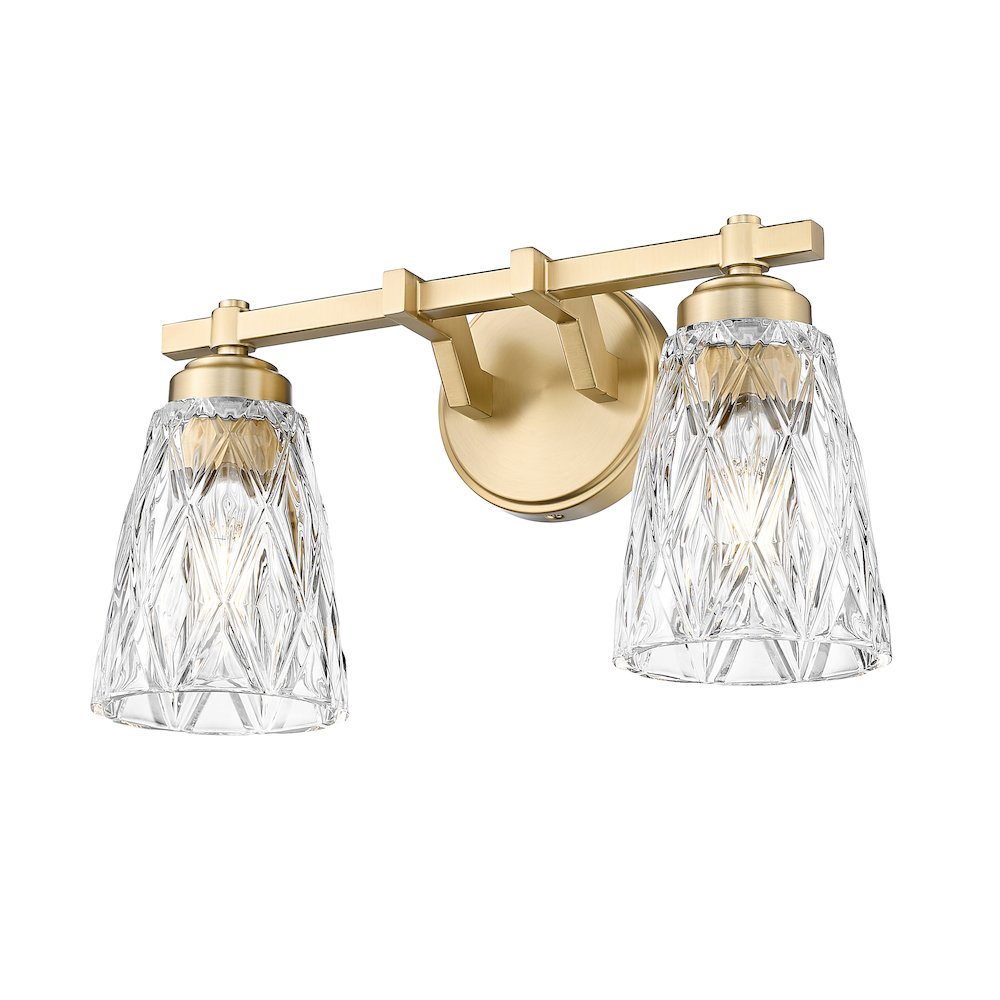 Z-Lite 2 Light Vanity, Modern Gold