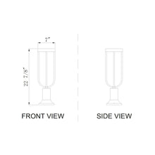 Z-Lite 1 Light Outdoor Pier Mounted Fixture
