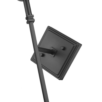 Z-Lite 1 Light Wall Sconce, Matte Black