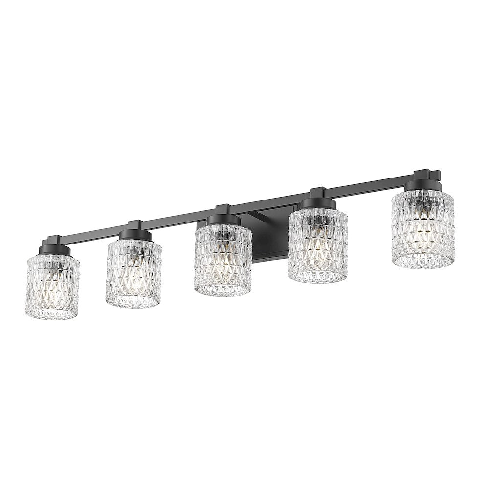 Z-Lite 5 Light Vanity, Matte Black