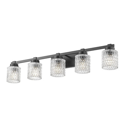 Z-Lite 5 Light Vanity, Matte Black
