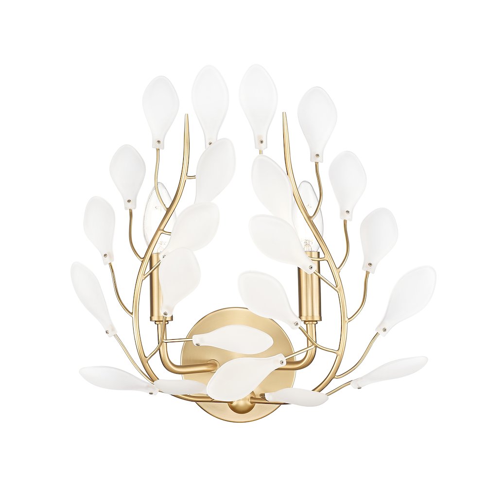 Z-Lite 2 Light Wall Sconce, Modern Gold