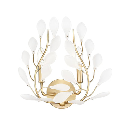 Z-Lite 2 Light Wall Sconce, Modern Gold