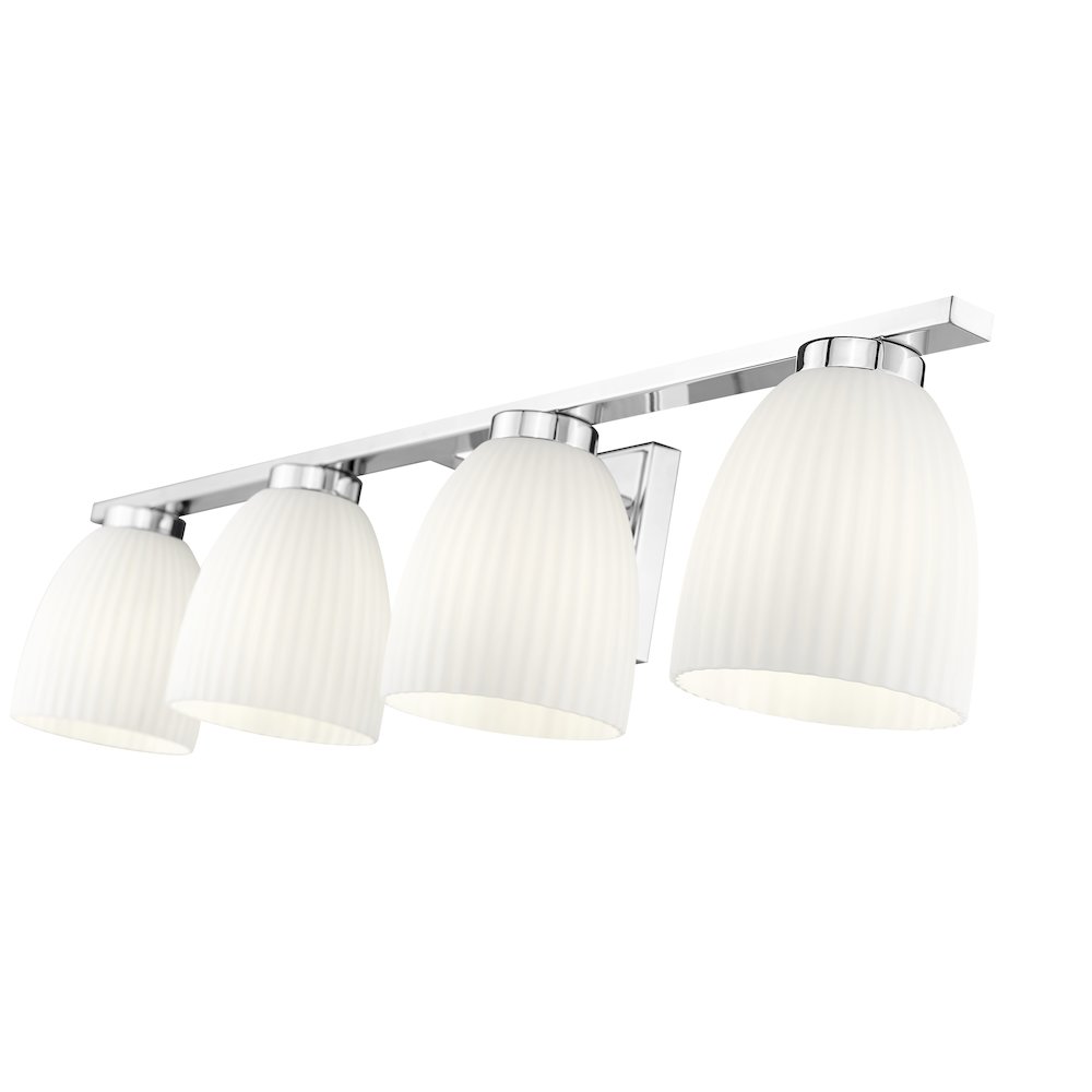 Z-Lite Naya 4 Light Vanity in Chrome color, Steel frame