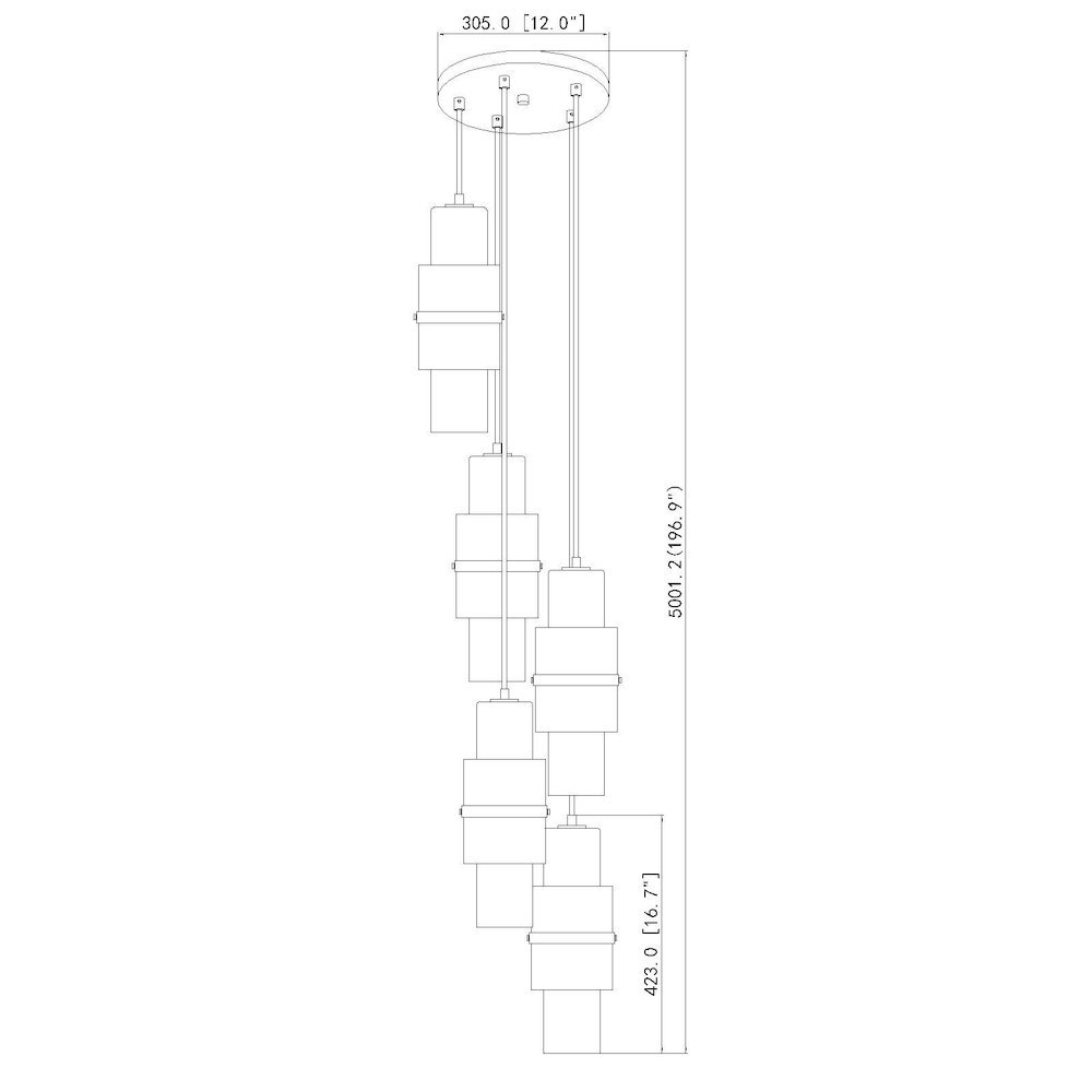 Z-Lite 5 Light Chandelier
