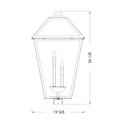 Z-Lite 4 Light Outdoor Post Mount Fixture