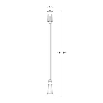 Z-Lite 1 Light Outdoor Post Mounted Fixture
