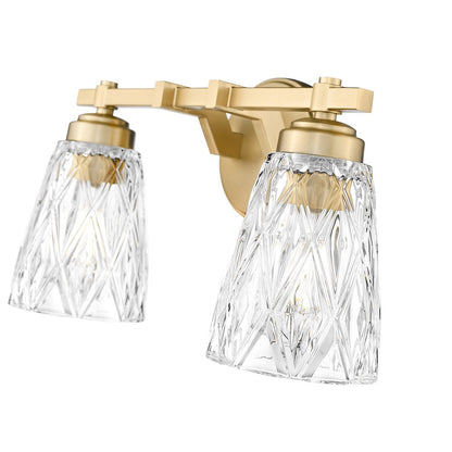 Z-Lite 2 Light Vanity, Modern Gold