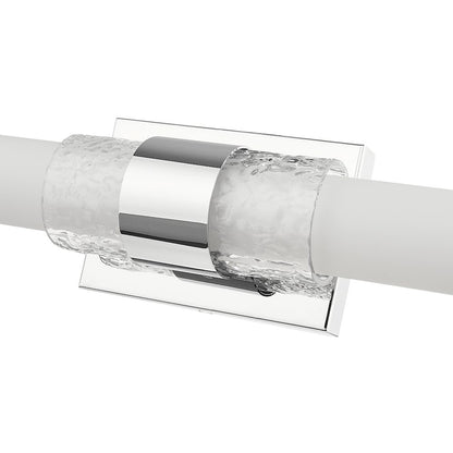 Z-Lite Egon 1 Light Vanity in Chrome color, Steel frame