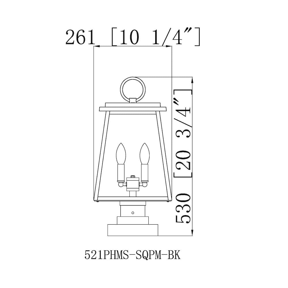Z-Lite 2 Light Outdoor Pier Mounted Fixture
