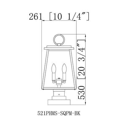 Z-Lite 2 Light Outdoor Pier Mounted Fixture