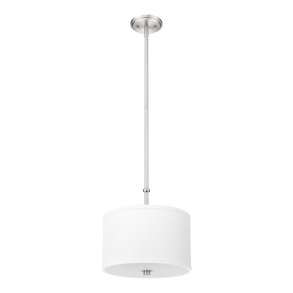 Z-Lite 1 Light Pendant, Brushed Nickel