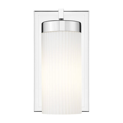 Z-Lite Danica 1 Light Wall Sconce in Chrome color, Steel frame