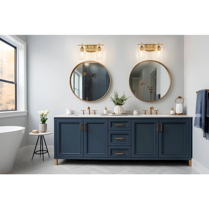 Z-Lite 2 Light Vanity, Burnished Brass
