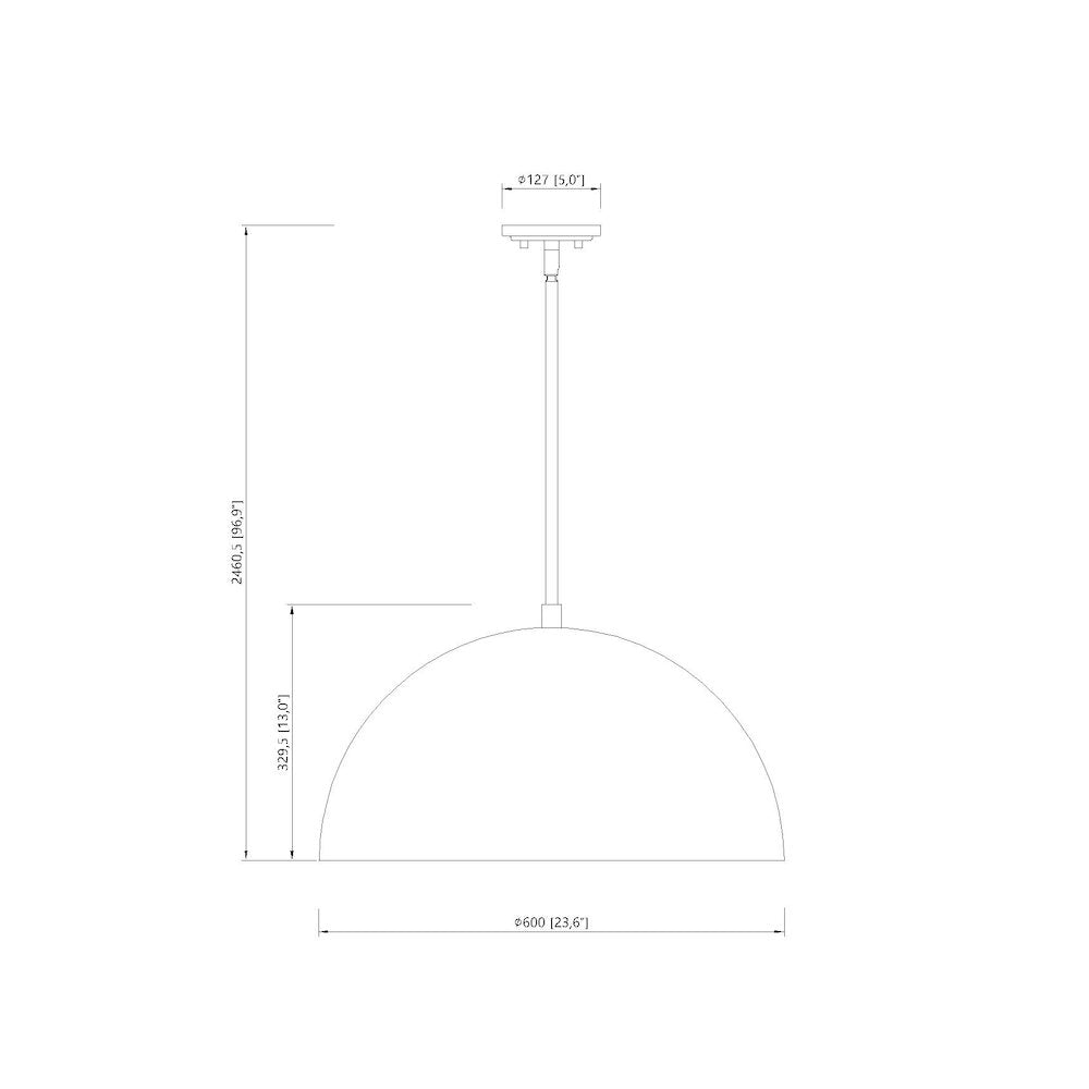 Z-Lite 3 Light Pendant, Matte White