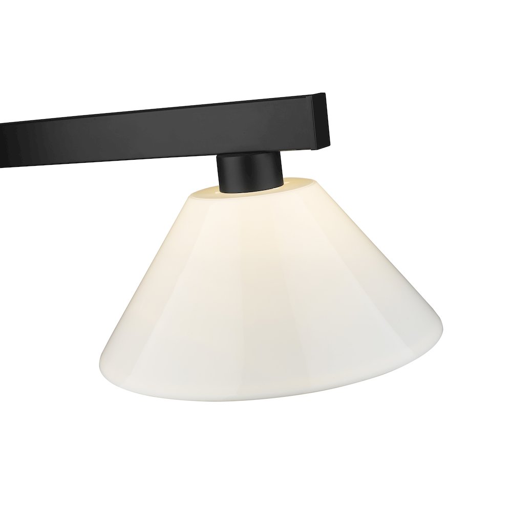 Z-Lite Cobalt 3 Light Billiard, Steel Frame, White Shade Color