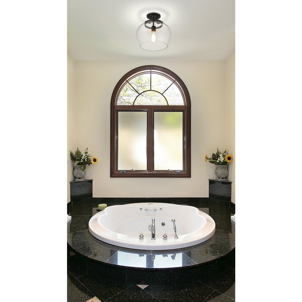 Z-Lite 1 Light Semi Flush Mount