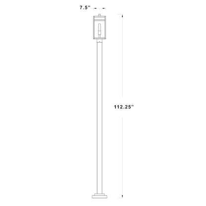 Z-Lite 1 Light Outdoor Post Mounted Fixture