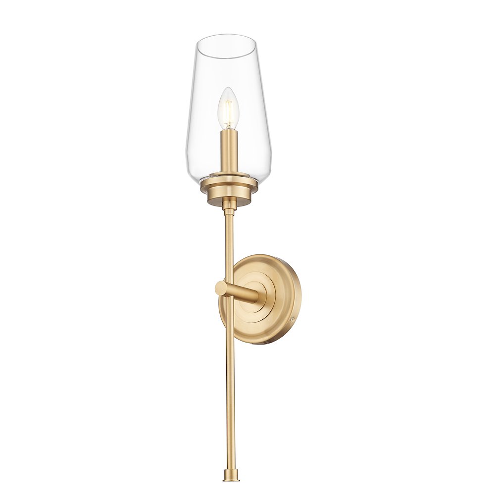 Z-Lite 1 Light Wall Sconce, Modern Gold