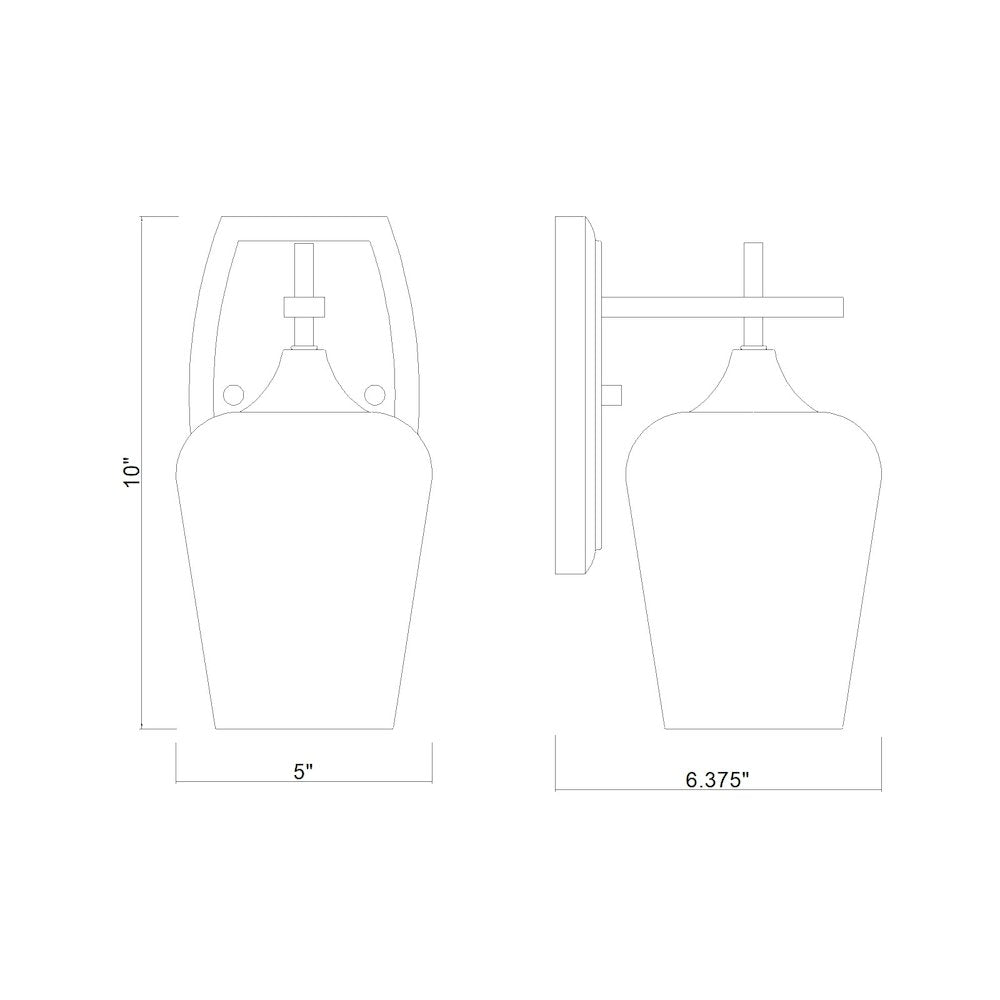 Z-Lite 1 Light Wall Sconce, Burnished Brass