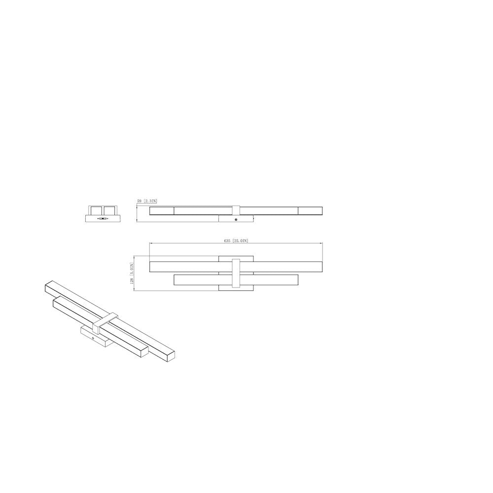 Z-Lite Zane 2 Light Vanity in Chrome  Frame Finish
