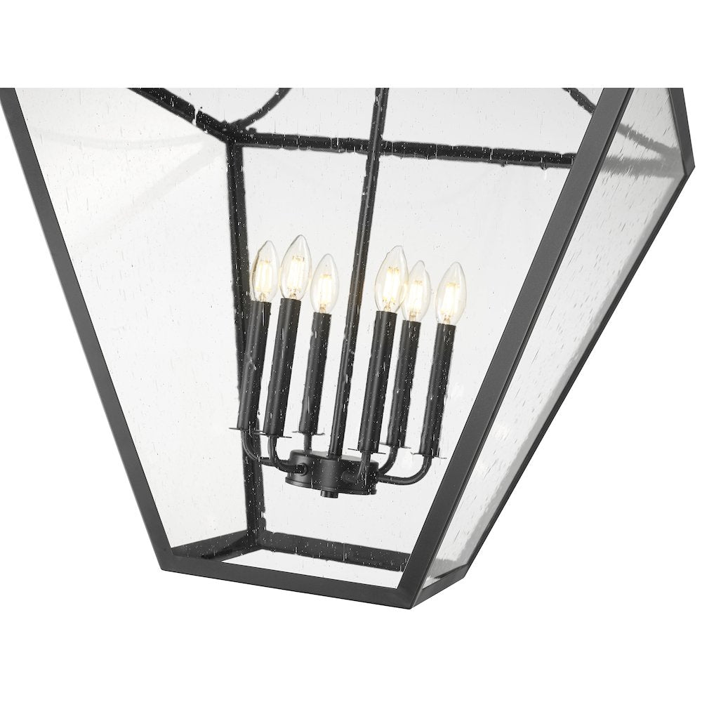 Z-Lite 6 Light Chandelier, Iron Ore