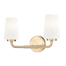 Z-Lite Montford 2 Light Vanity in Modern Gold color, Steel frame