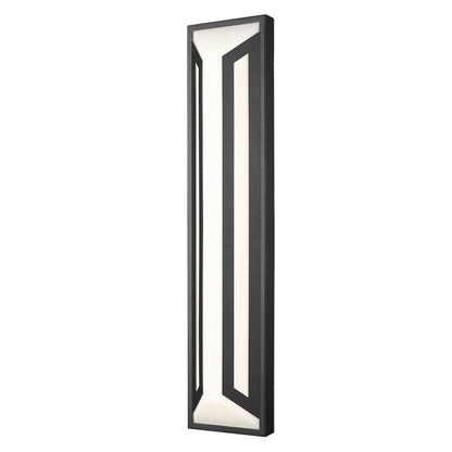 Z-Lite 2 Light Outdoor Wall Light, Sand Black