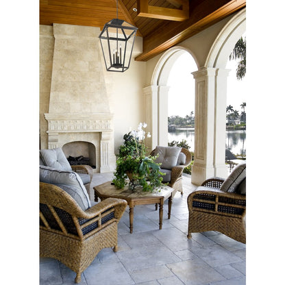 Z-Lite Talbot 4 Light Outdoor Chain Mount Ceiling Fixture, Oil Rubbed Bronze