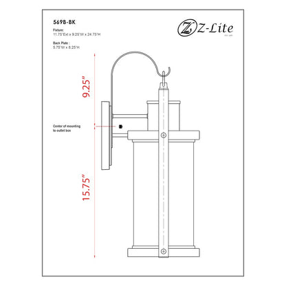 Z-Lite 1 Light Outdoor Wall Light
