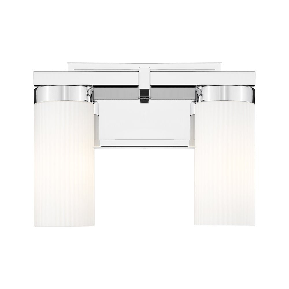 Z-Lite Danica 2 Light Vanity in Chrome color, Steel frame