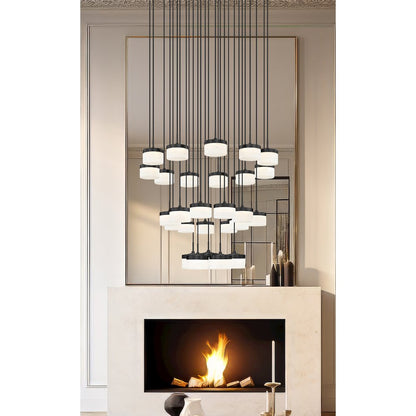Z-Lite 27 Light Chandelier, Matte Black