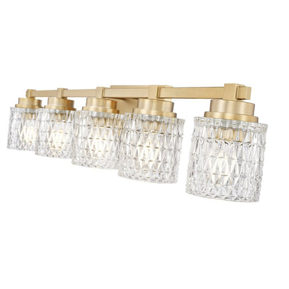 Z-Lite 5 Light Vanity, Modern Gold