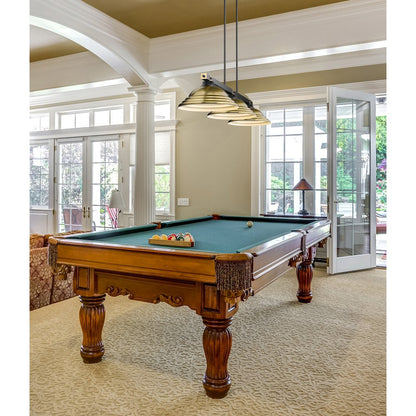 Z-Lite Bronte 3 Light Billiard, Steel Frame, Rubbed Brass Shade Color