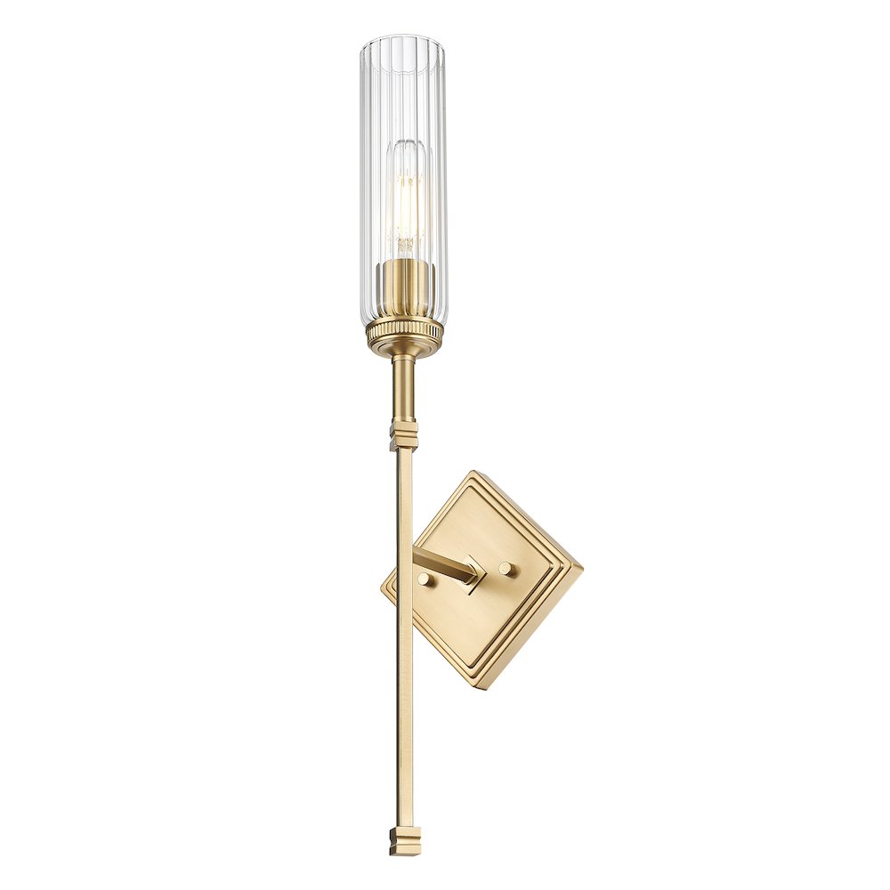 Z-Lite 1 Light Wall Sconce, Modern Gold
