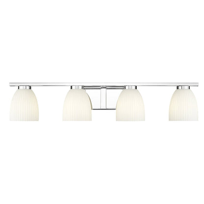 Z-Lite Naya 4 Light Vanity in Chrome color, Steel frame
