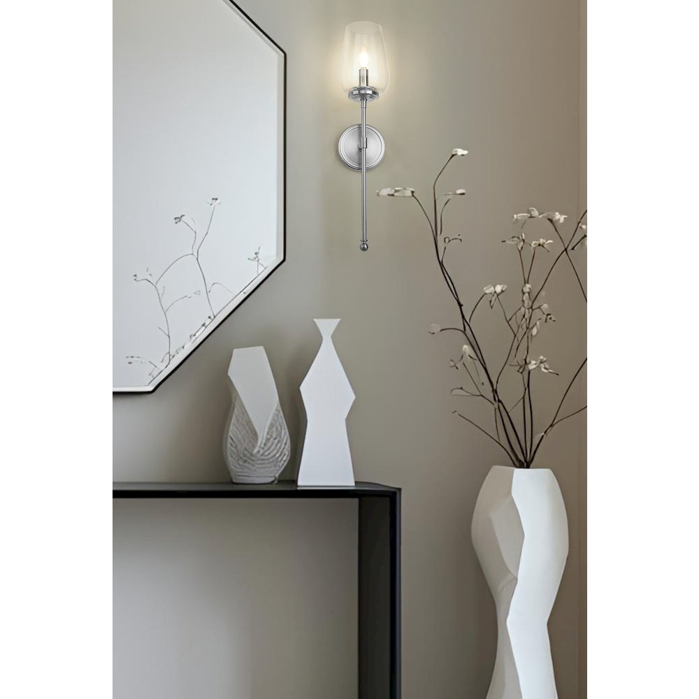 Z-Lite 1 Light Wall Sconce, Brushed Nickel