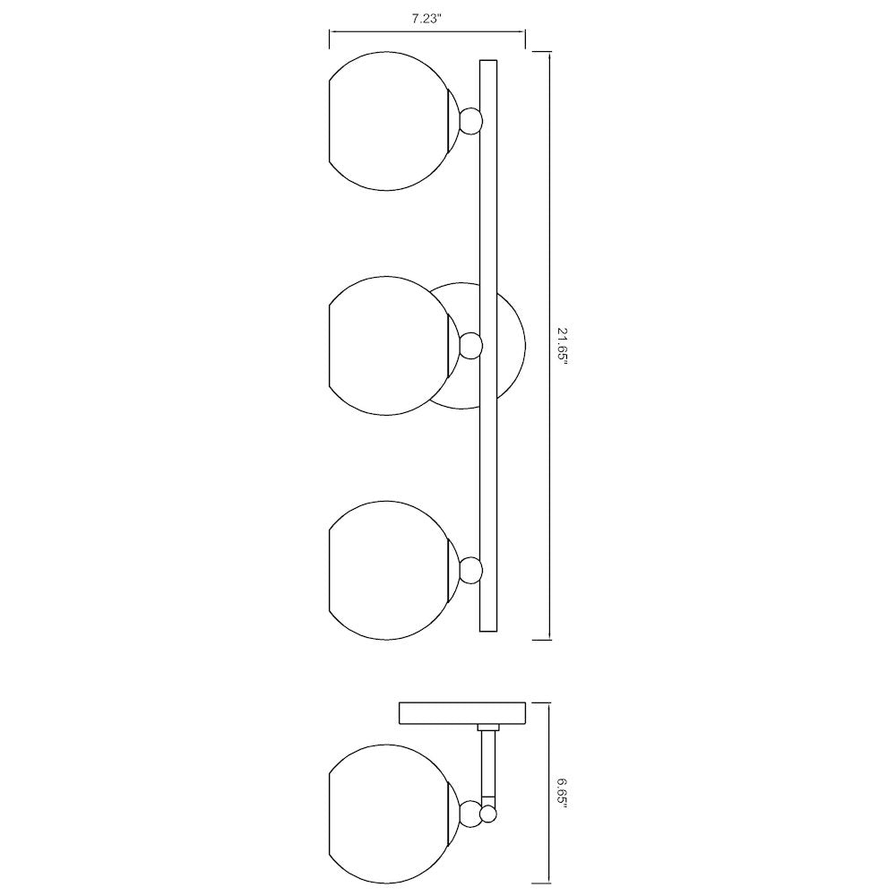 Z-Lite 3 Light Vanity
