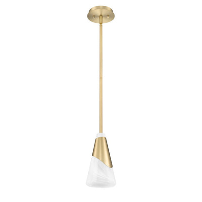 Z-Lite Aimie 1 Light Pendant, Modern Gold
