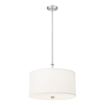Z-Lite 1 Light Pendant, Brushed Nickel