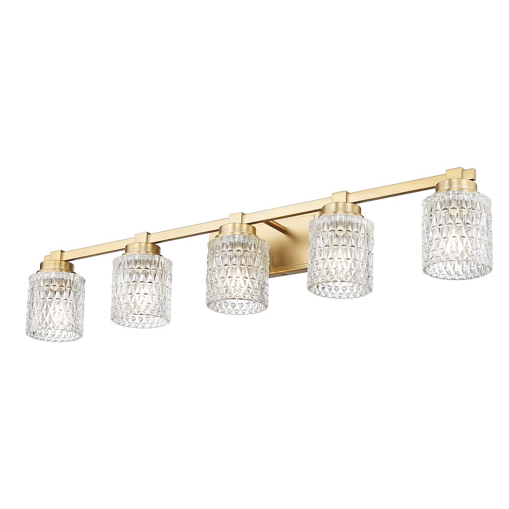 Z-Lite 5 Light Vanity, Modern Gold