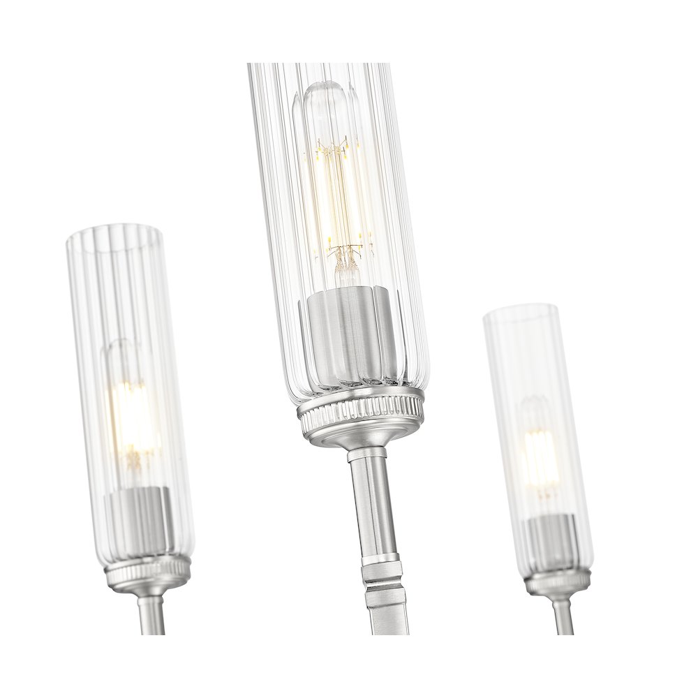 Z-Lite 6 Light Chandelier, Brushed Nickel